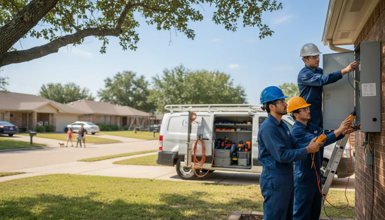 Certified electrician providing emergency electrical services in Lovilia, IA
